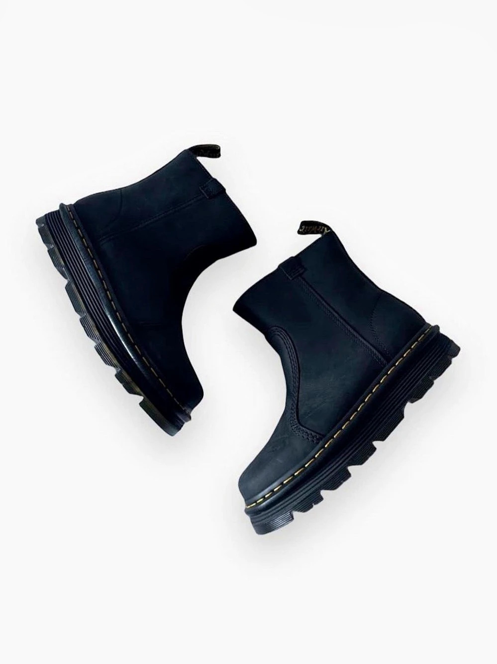 Dr. Martens Zebzag Rigger Black Leather Boots Women’s 9/ Men’s 8